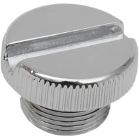 Replacement Filler Cap — transmission end, Chrome