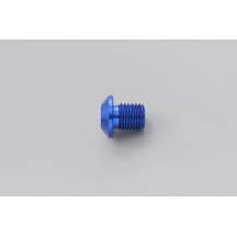 Mirror Plug Bolt — M10 x 1.25, Right, Blue
