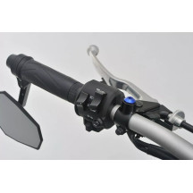 Mirror Plug Bolt — M10 x 1.25, Right, Blue