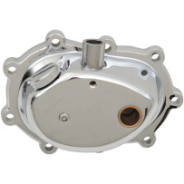 Transmission End Cover — 8-hole, chrome