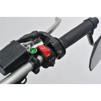 Mirror Plug Bolt — M10 x 1.25, green anodized