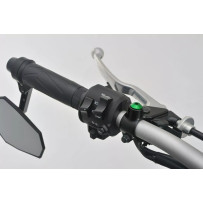 Mirror Plug Bolt — M10 x 1.25, Right, Green