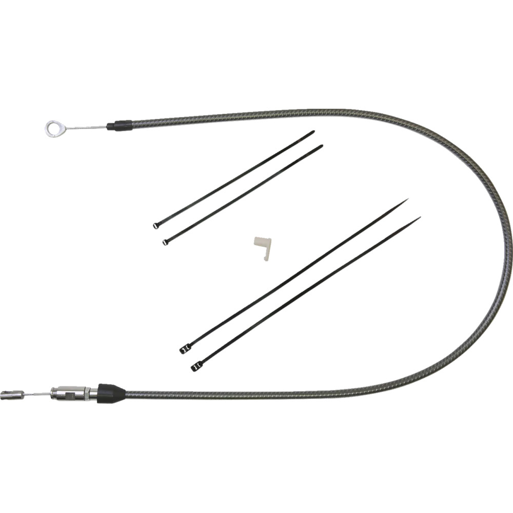 KARBONFIBR Quick Connect Upper Clutch Cable — 86 cm (34"), 59 mm (2-5/16"), Silver