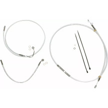 Sterling Chromite II® Upper Handlebar Installation Kit — Ape Hanger fit, 10" risers, Chrome