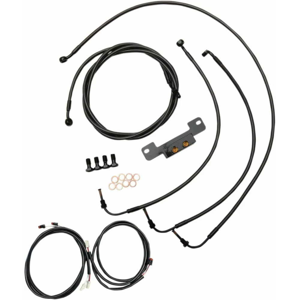 Kit completo de cables Plug-and-Play — Compatible con manillares de 45,5–51 cm (18"–20"), Negro