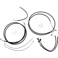 XR Handlebar Installation Kit — ape hanger, 15"–17" handlebar height, 2" risers, Black/Chrome