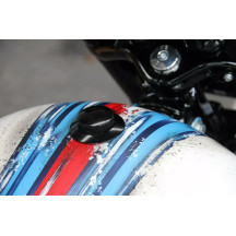 Tank Cap PopUp Ultraflat — 60 mm Ø, thread Ø 45 mm, fits Harley‑Davidson tanks from 1996