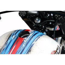 Tank Cap PopUp Ultraflat — 60 mm Ø, thread Ø 45 mm, fits Harley‑Davidson tanks from 1996