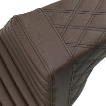 Step-Up Seat — 31 in overall, 15-3/4 in driver length, 12 in driver width, Brown