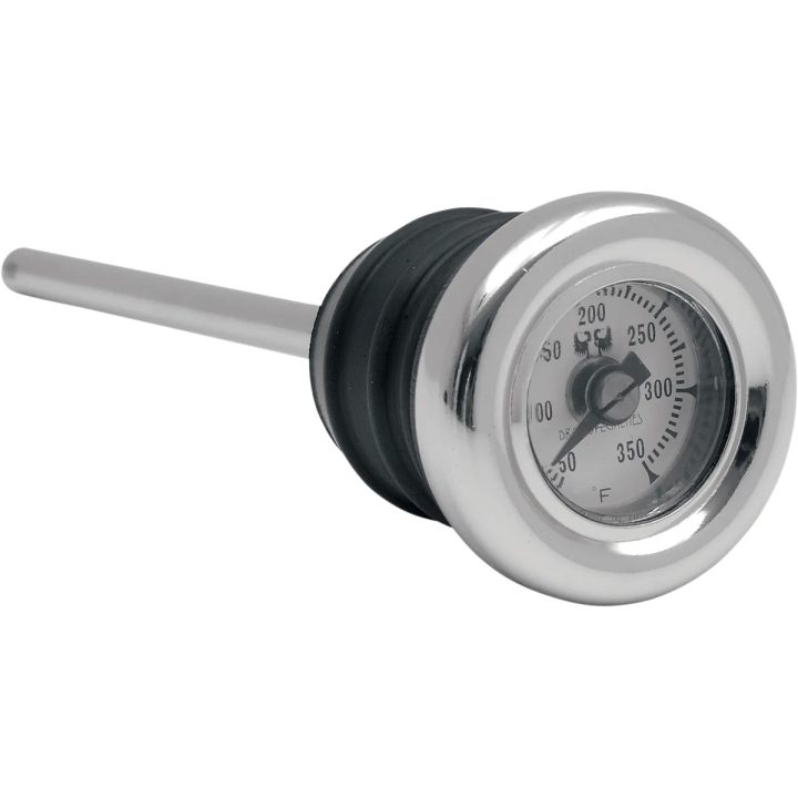Indicador de temperatura del tapón de aceite — 98 mm (3-7/8"), cromado