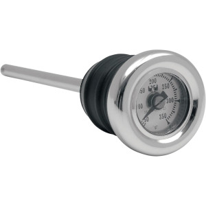 Indicador de temperatura del tapón de aceite — 98 mm (3-7/8"), cromado