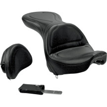 Explorer™ Seat — Black, 77.5 cm, fits Softail Deluxe FLSTN