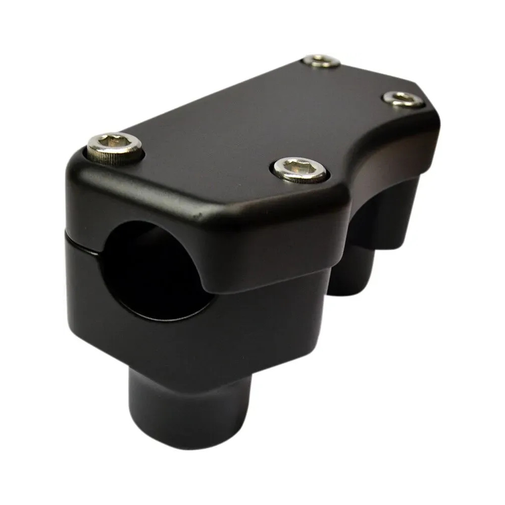 Handlebar Riser & Top Clamp Kit — 1" clamping diameter, 1-1/2" rise, 1/2-13 thread