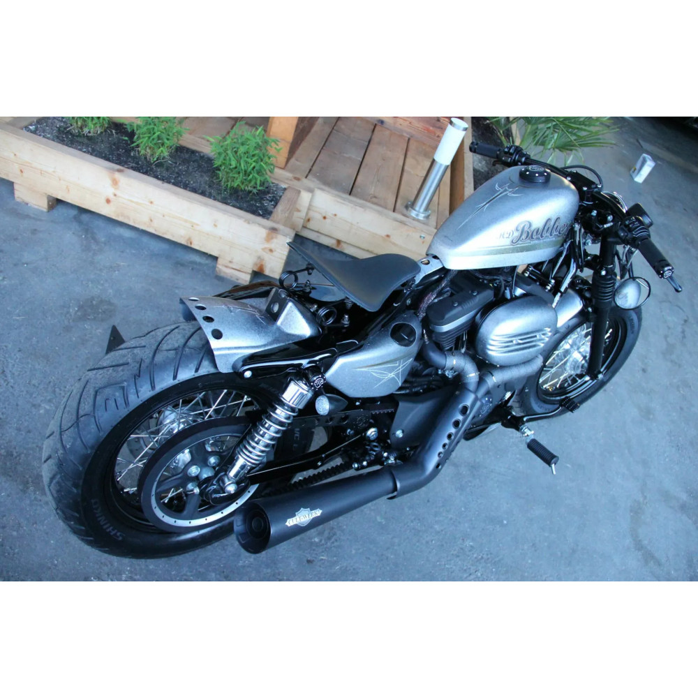 Swing Saddle Old School — Solo seat, leather cover, black