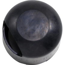 Bota de solenoide de goma para Big Twin — Negro