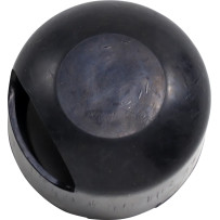 Bota de solenoide de goma para Big Twin — Negro