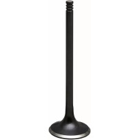 Válvula nitrurada — diámetro cabeza 1.264 in, vástago 0.2347 in, largo 4.05 in, tulipa 24°