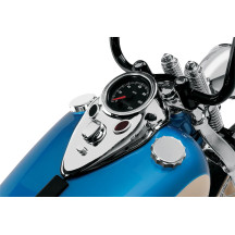 Cat Eye Dash Cover — Chrome, fits '47-'84 models