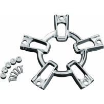 Air Cleaner Accent Cover — Round, Mach 2™, Chrome