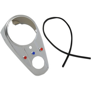 Cubierta de tablero de tres luces — Cromado