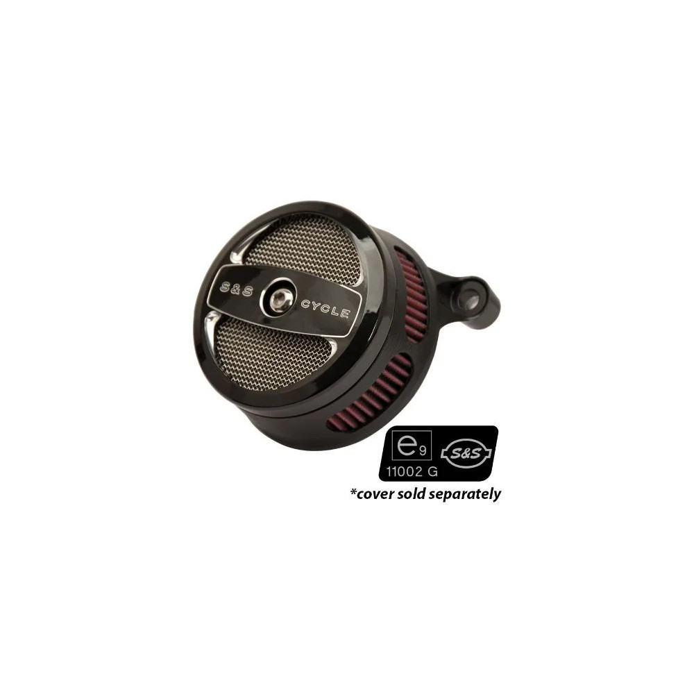 EU-Approved Stealth Air Cleaner Kit — Round, Black, for CV & EFI