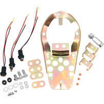 Kit de placa base de tres luces — acabado zincado