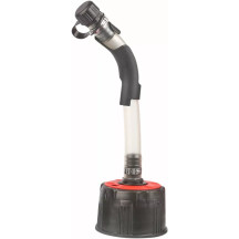 Polisport Fill Hose and Cap — 300mm hose, Black