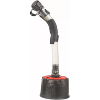 Polisport Fill Hose and Cap — 300mm hose, Black