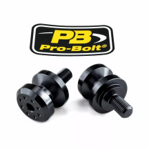 Spools — M10 x 1.25, Black, Pair