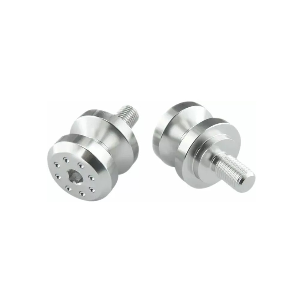 Spools — Pair, Silver