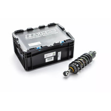 Softail Fully Adjustable Shocks — Rear, Black/Gray