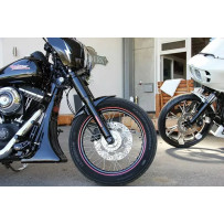 Front Fender Club — Front, ABS plastic, Raw finish, Black