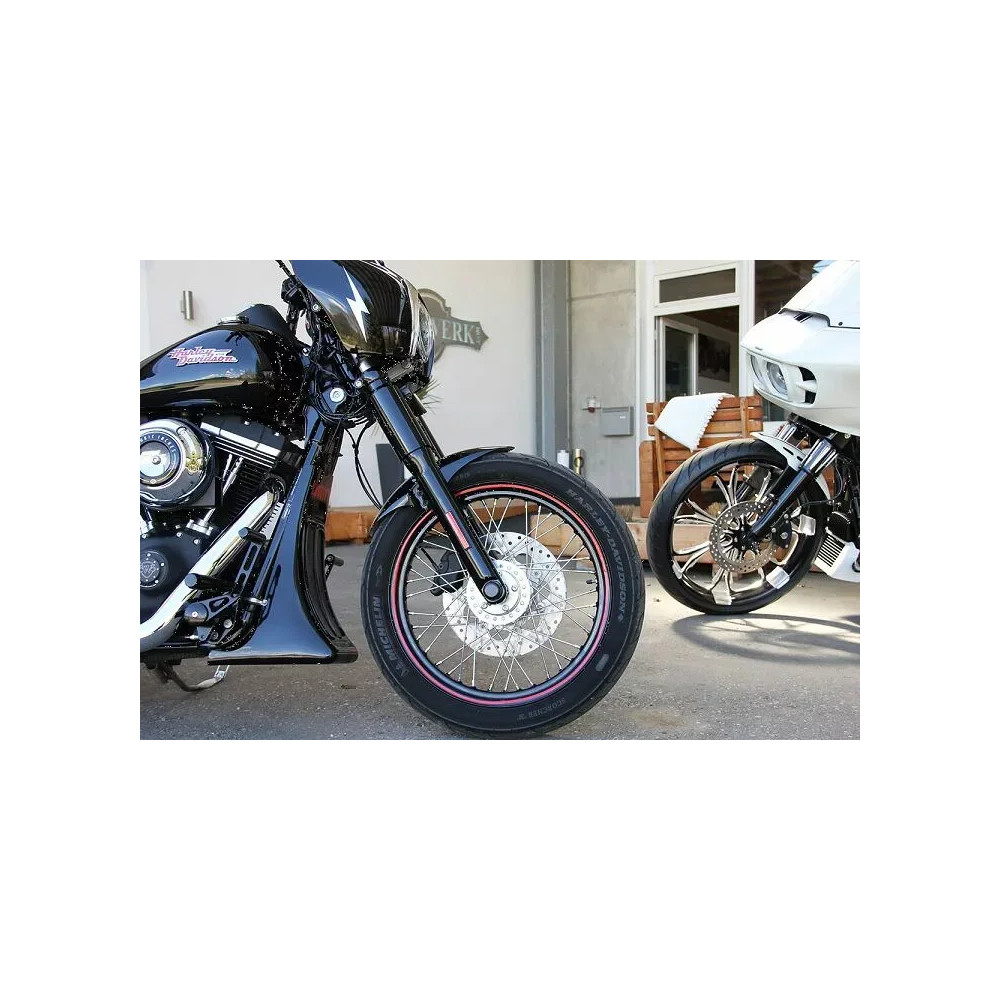 Front Fender Club — Front, ABS plastic, Raw finish, Black