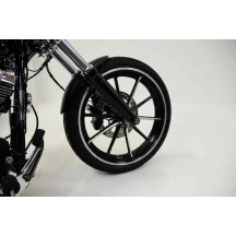 Front Fender Custom — Black, Front