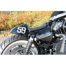 Rear Fender Cafe With Seat — Rear, Black