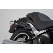 SLH Side Carrier — Black, fits Harley-Davidson models