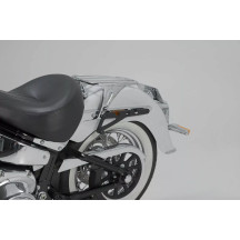 SLH Side Carrier — Black, powder-coated, for Harley‑Davidson