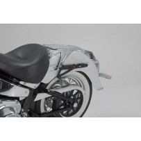 SLH Side Carrier — Black, powder-coated, for Harley‑Davidson