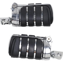 Switchblade™ Foot Pegs — male mount, pair, Black, Chrome