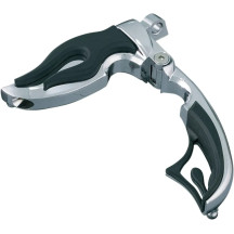 Flamin' Switchblade Pegs — male mount, black & chrome