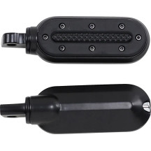 Heavy Industry Foot Pegs — Black, Aluminum, Male mount