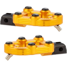 MX Footpegs — Gold
