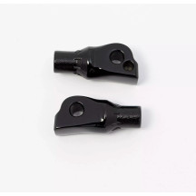 Tapered Footpeg Adapter — Pair, Black