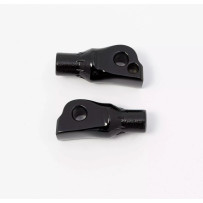 Tapered Footpeg Adapter — Pair, Black