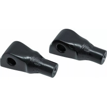 Tapered Footpeg Adapter — Pair, Black