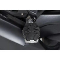 Evolution Footrest — Passenger, Black/Silver