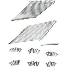 Chrome and Stainless Steel Spoke Set — Chrome, 21", Spoke Length 9-5/8"