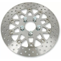 Custom Stainless Steel Rear Brake Rotor — 290 mm (11-3/8"), 6.10 mm (0.24"), five-bolt fit, silver