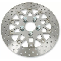 Custom Stainless Steel Rear Brake Rotor — 290 mm (11-3/8"), 6.10 mm (0.24"), five-bolt fit, silver