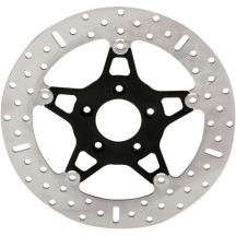 FSD Series Stainless Steel Front Brake Rotor for Big Twins — 292 mm (11-1/2"), 5.08 mm, Narrow Band, Black